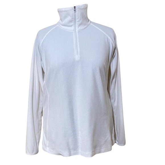 Columbia Sweaters - Columbia Sportswear Company White Plush Fleece Pullover Long Sleeves